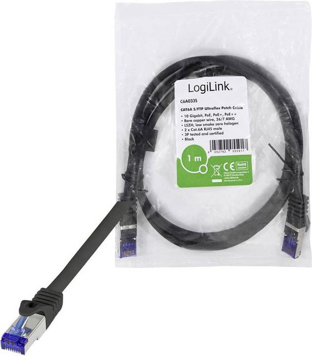 Produktbild LogiLink Netzwerkkabel (S/FTP, CAT6a, 30 m)