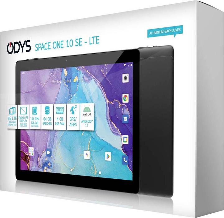 Produktbild Odys Space One 10 (4G, 10.10", 64 GB, Black)
