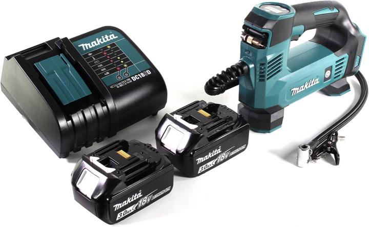 Actual product image Makita DMP 180 SF Battery compressor 18 V 8.3 bar + 2x battery 3.0 Ah + charger (8.30 bar, 0 l)