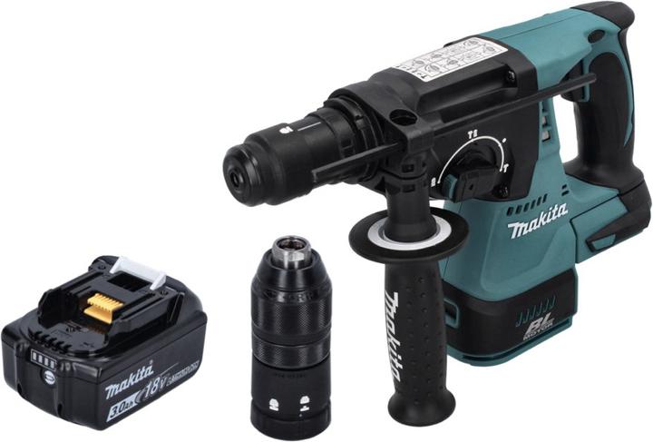 Produktbild Makita DHR 243 F1 Akku Bohrhammer 18 V SDS plus Brushless + 1x Akku 3,0 Ah - ohne Ladegerät (Akkubetrieb)