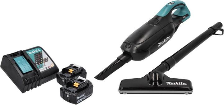 Produktbild Makita DCL 182 RF B Akku Staubsauger 18 V Schwarz + 2x Akku 3,0 Ah + Ladegerät