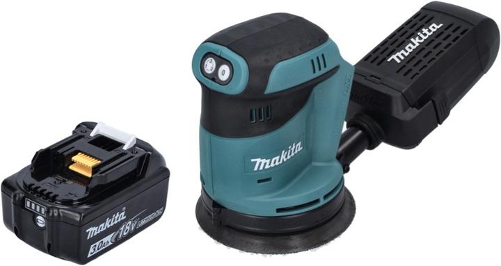 Produktbild Makita DBO 180 F1 Akku Exzenterschleifer 18 V 125 mm + 1x Akku 3,0 Ah - ohne Ladegerät (Exzenterschleifer)