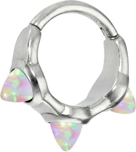 Bijouteria Ohrpiercing (Chirurgenstahl 316L, Synthetischer Opal)
