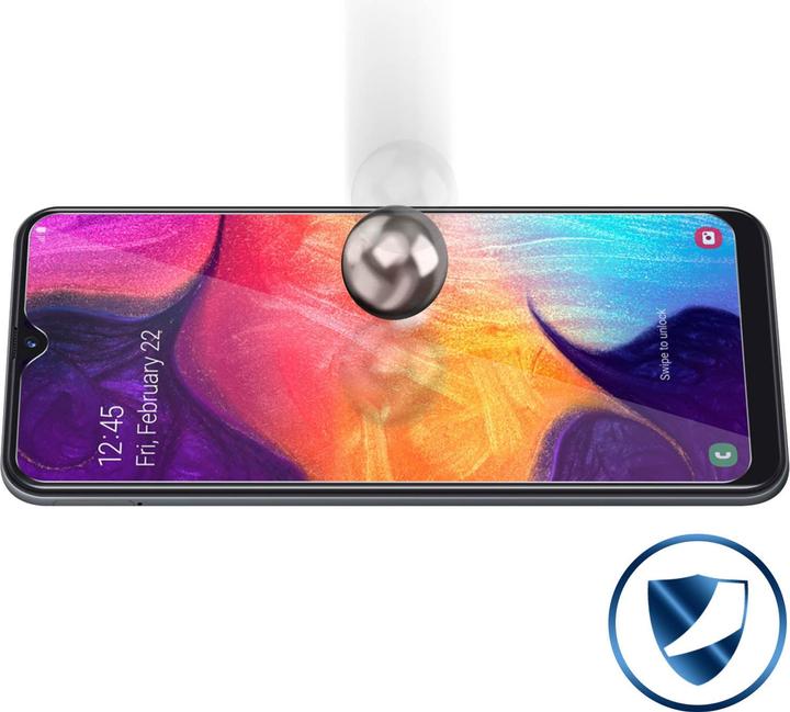 Actual product image Avizar Crystal clear film, glass screen protector (2 Piece, Samsung Galaxy A50)