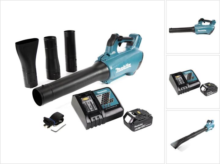 Produktbild Makita DUB 184 RG1 Akku Gebläse 18 V Brushless + 1x Akku 6,0 Ah + Ladegerät (Akkubetrieb, Laubbläser)