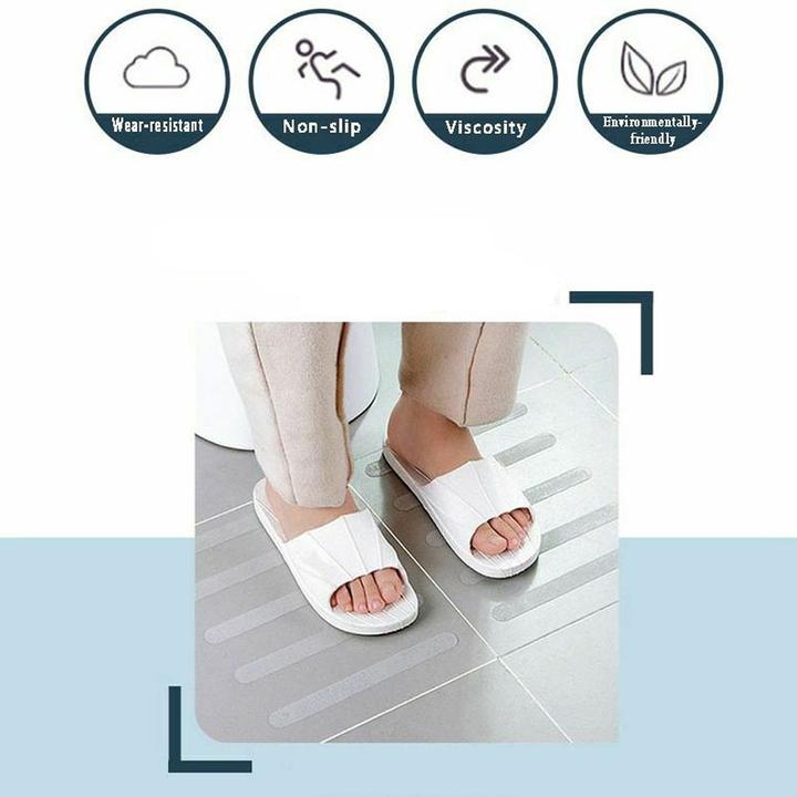 Actual product image Werkstein Selbstklebendes Anti-Rutsch Pad Sticker für Dusche / Badewanne - Transparent 19-tlg. Set (20 mm)