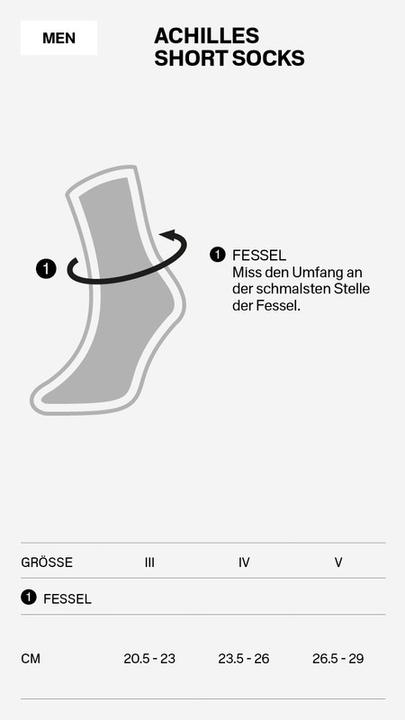Actual product image Cep Mens Achilles Support Short Socks (45 - 48)