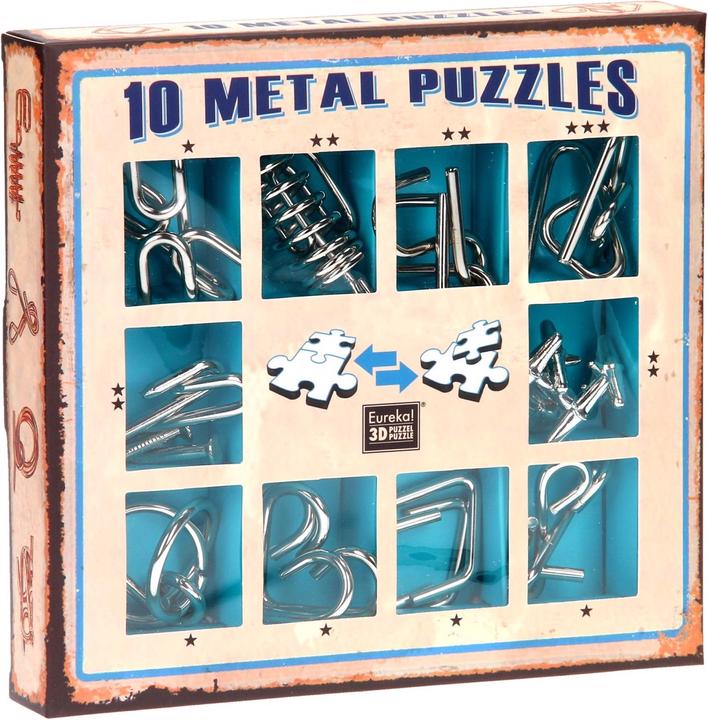 Produktbild Eureka! Metal Puzzle set 10 Metal Puzzles Set Blue (only available in display 52473355) (10 Teile)