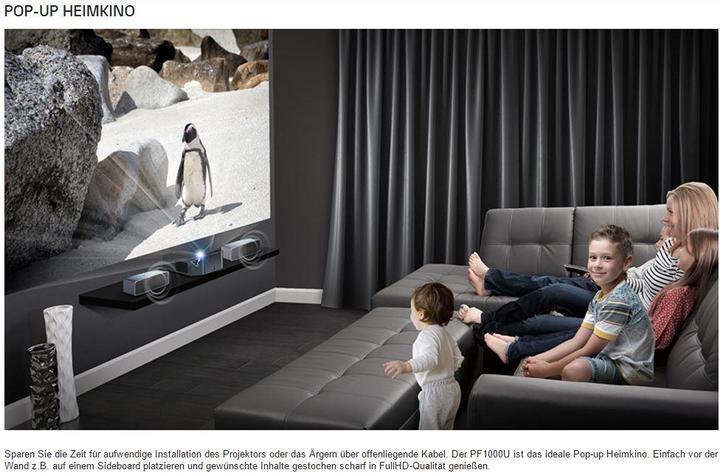 Actual product image LG Pf1000u (Full HD, 1000 lm, 0.29:1)