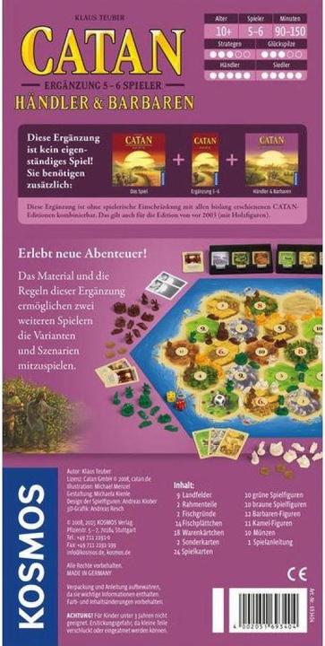 Immagine prodotto Kosmos Catan Traders Supplemento 5-6, d (Tedesco)