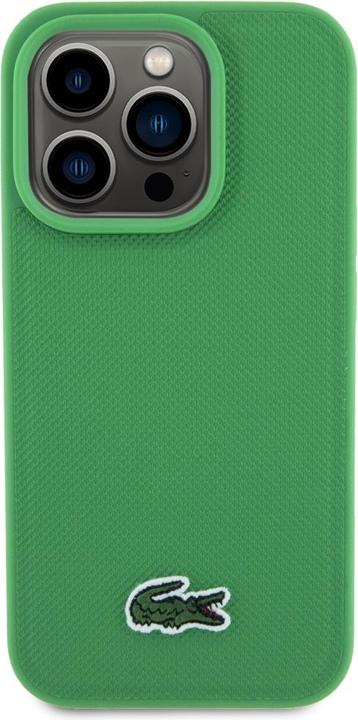 Actual product image Lacoste Etui Iconic Petit Pique Crossbody Cord MagSafe do iPhone 15 Pro Max zielony