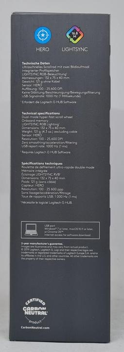 Immagine prodotto Logitech G G502 Eroe G502 (Cablato)