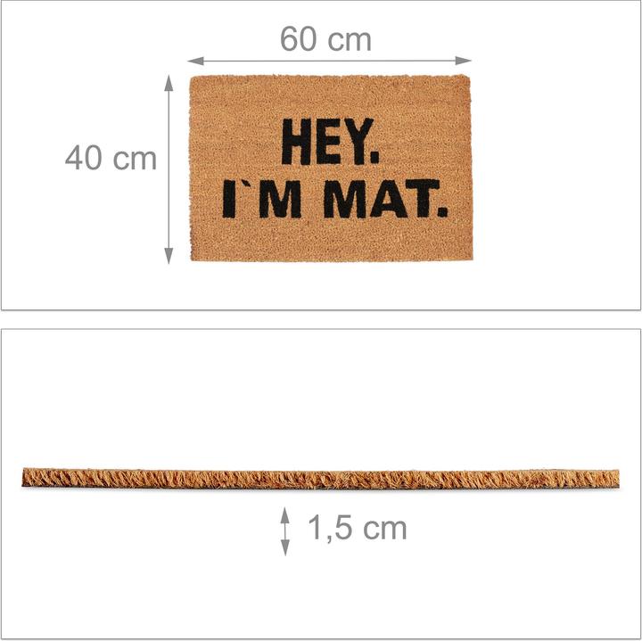 Produktbild Relaxdays I'm Mat (60 x 40 x 1.5 cm)