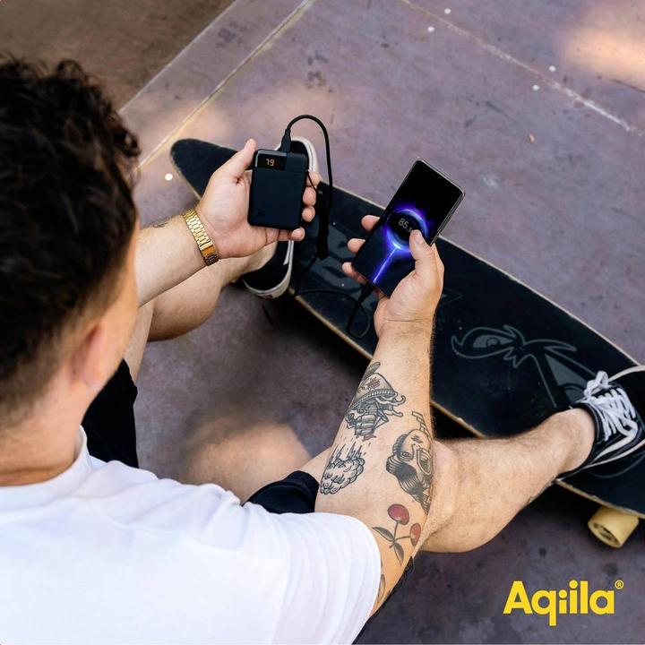 Immagine prodotto Aqiila Powerbird B5B - Powerbank 5000 mAh, 12W - Nero (5000 mAh, 12 W, 37 Wh)