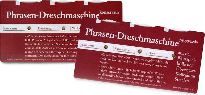 Produktbild Phrasendreschmaschine (Spiel)762 (Deutsch)