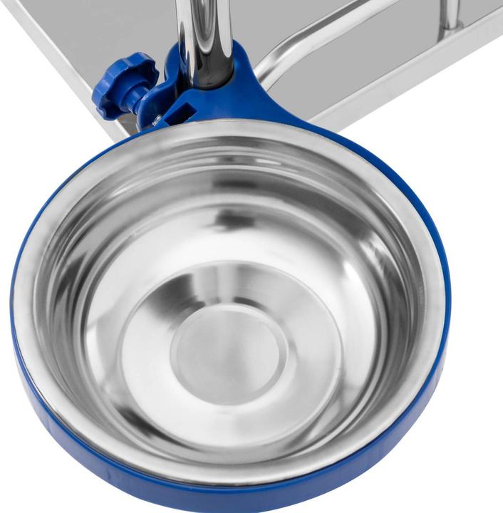 Produktbild Steinberg Laborwagen Edelstahl Aufbewahrungswagen Labor Rollwagen 3 Ablagen 1 Fach 15 kg