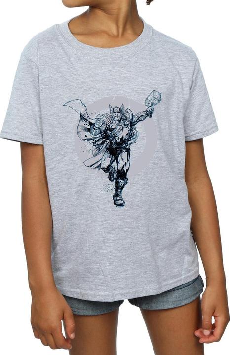 Actual product image Girls Thor Circle Cotton T-Shirt (152, 158)