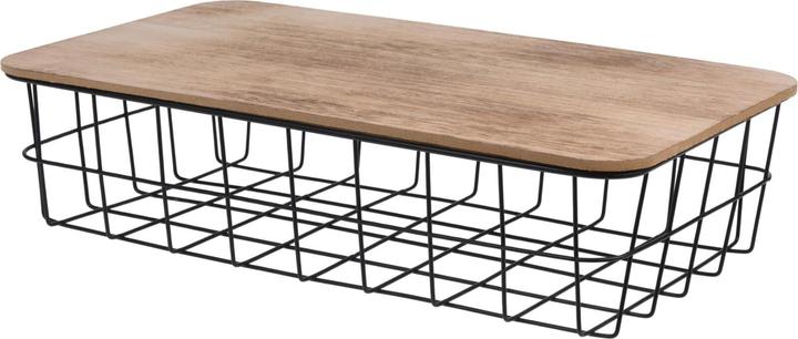 HTI-Living Basket with lid (1 x, 40 x 23 x 10 cm)