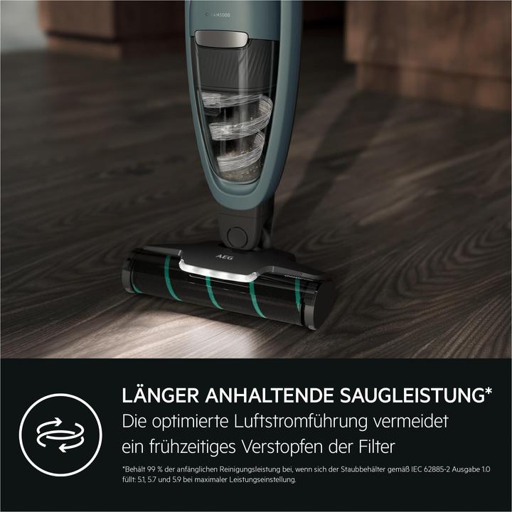 Actual product image AEG steelstofzuiger 21.6v ocean green