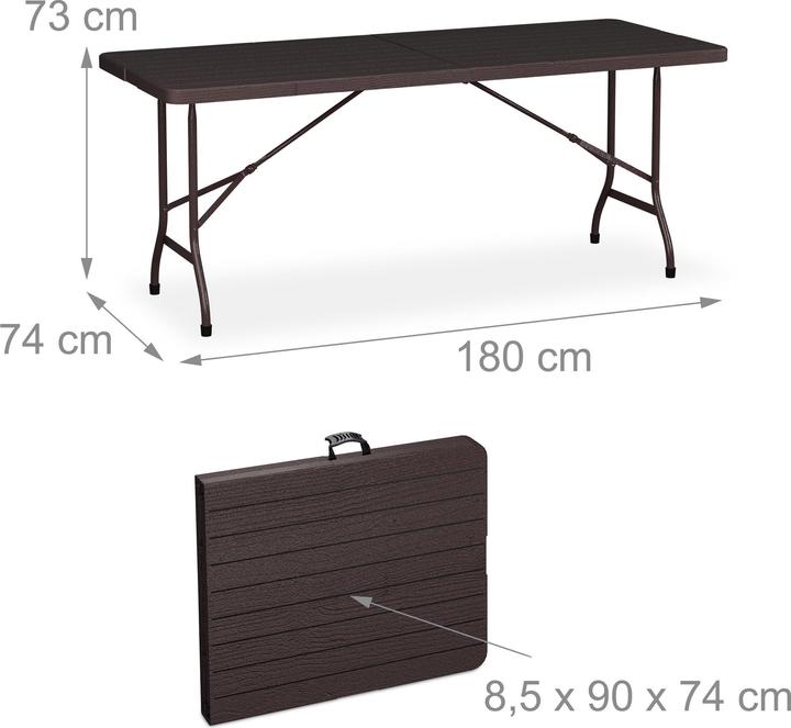 Produktbild Relaxdays 3-tlg. Bierzeltgarnitur (180 cm)