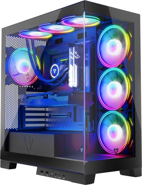Produktbild Modecom Computergehäuse Volcano SPACE APEX ARGB MIDI USB 3.0 X 2 CYPE-C (mATX, Mini-ITX)