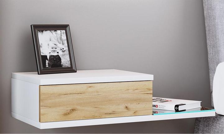 Produktbild VCM Design Wandschublade Nachttisch KonsilaL (65 x 30 x 15 cm)