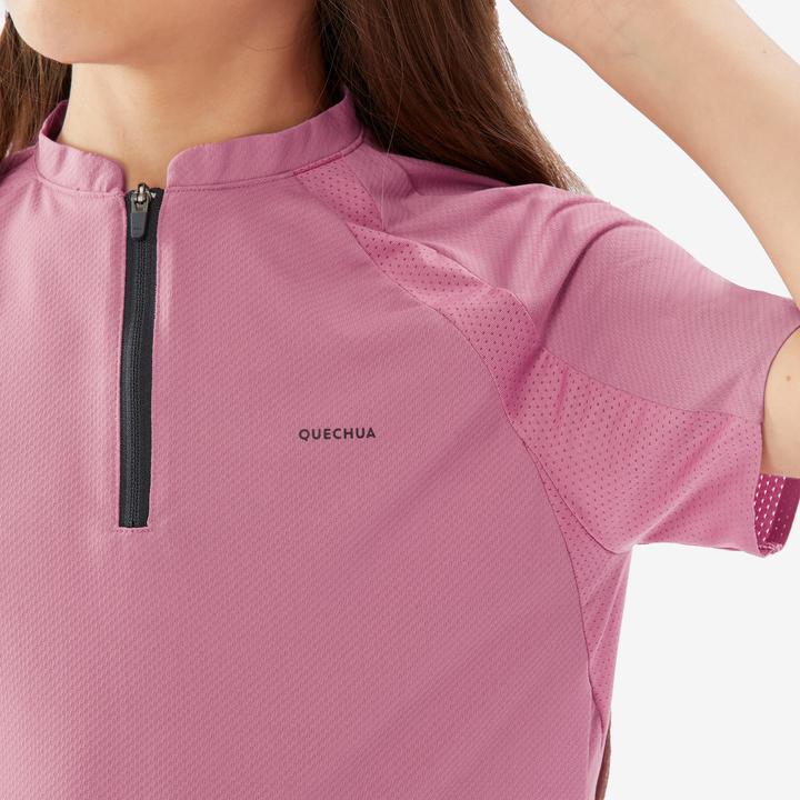 Actual product image Quechua T-Shirt Kinder Gr. 122–170 Wandern - MH900 rosa (8, 9, 10)
