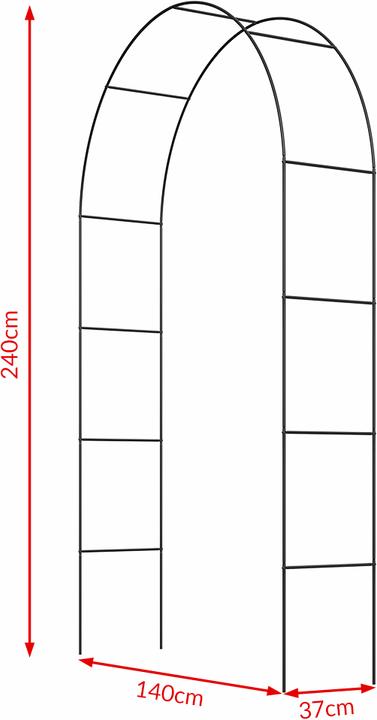 Produktbild Deuba Rosenbogen (240 cm, 140 cm)