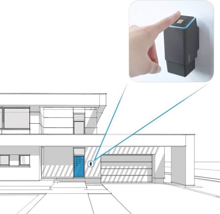 Image du produit Ekey Capteur d'empreintes digitales sans fil avec batterie pour ouvre-porte Eqiva (Smartphone, Empreinte digitale)