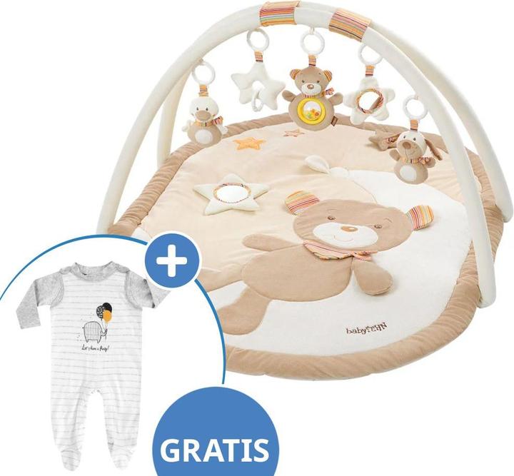 Produktbild Fehn Spielbögen & Spieldecken 3D Activity-Decke Teddy - Rainbow + GRATIS Strampler