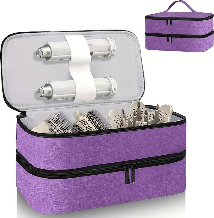Only-Bags.Store Zweilagige Haartrockner-Reisetasche - Wasserfeste, kratzfeste Organizer-Tasche mit hohem