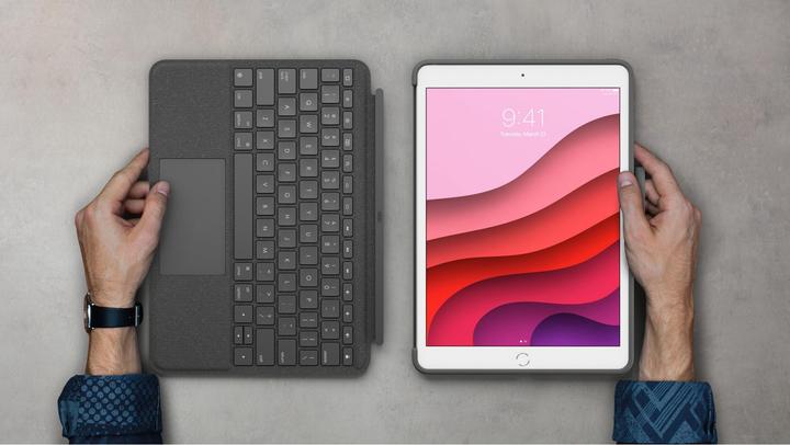 Actual product image Logitech Combo Touch (DE, iPad 2019 (7th gene), iPad 2020 (8. Gen), iPad 2021 (9th Gen))