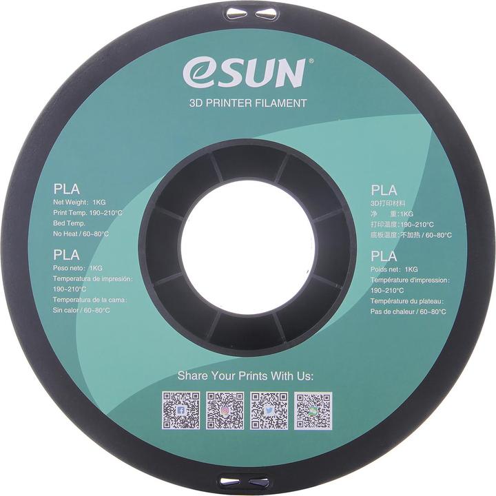 Actual product image eSUN PLA Transparent (PLA, 1.75 mm, 1000 g, Transparent)