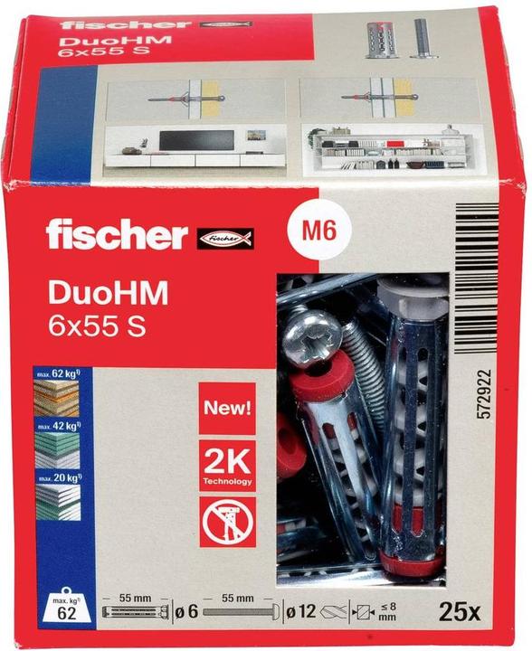 Produktbild Fischer DuoHM 6x55 S PZ 572922 (25 Stk.)