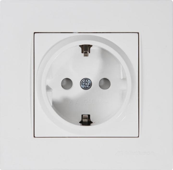 Actual product image Mutlusan Rita socket outlet with enhanced touch protection white