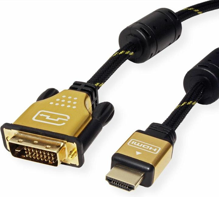 Immagine prodotto Roline Cavo video d'oro (7.50 m, HDMI, DVI)