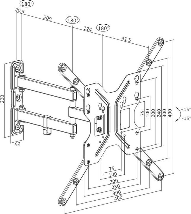 Image du produit LogiLink BP0016 (Mur, 55", 30 kg)