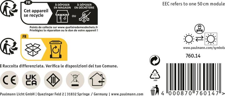 Actual product image Paulmann Pro Strip Silver P25 (Warm white, 500 cm, Indoor)