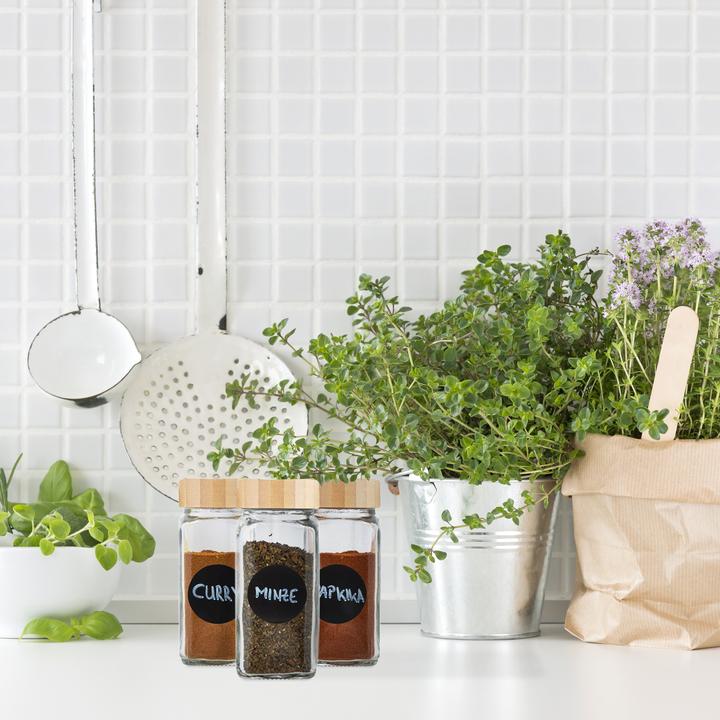 Actual product image Relaxdays Spice jar set (0.12 l)
