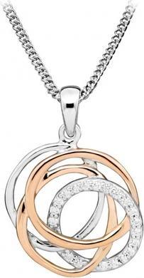 Immagine prodotto Silver Cat Elegante collana bicolore con zirconi SC406