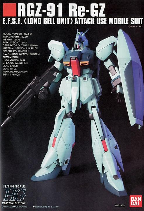 Immagine prodotto Bandai HGUC 1/144 RGZ-91 Re-GZ