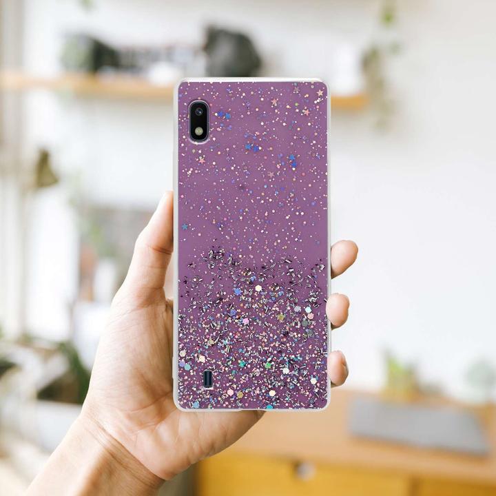 Image du produit Cadorabo Couverture TPU paillettes scintillantes (HTC One M10, Samsung Galaxy A10)
