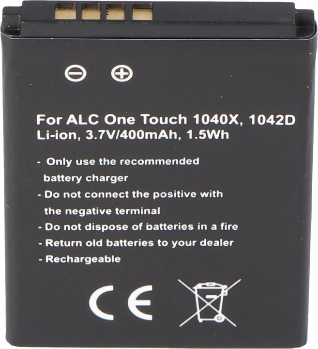 Produktbild Alcatel Akku CAB0400000C1, One Touch 1040X, One Touch 1042D, OT 1040X, OT 1042D