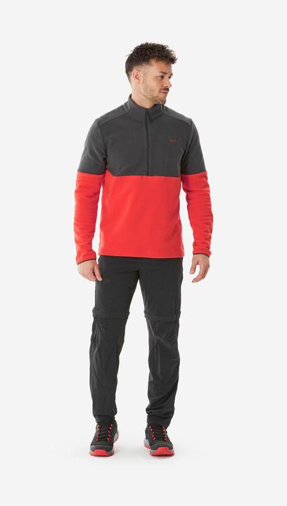 Image du produit Quechua Pull polaire homme randonnée - MH 500 rouge (XXL)