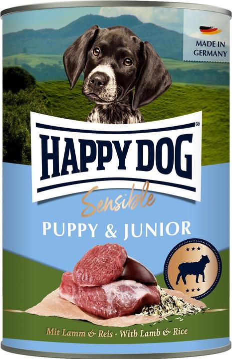 Image du produit Happy Dog Nourriture humide Sensible Puppy agneau & riz, 400 g (Chiot + chaton, 1 pcs, 400 g)