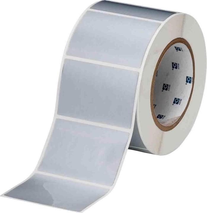 Immagine prodotto Brady THT-19-362-1, vinile antimanomissione, argento, lucido, 76,20 x 50,80 mm, permanente (1000