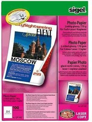 Image du produit Sigel Papier photo laser (170 g/m², A4, 100 x)