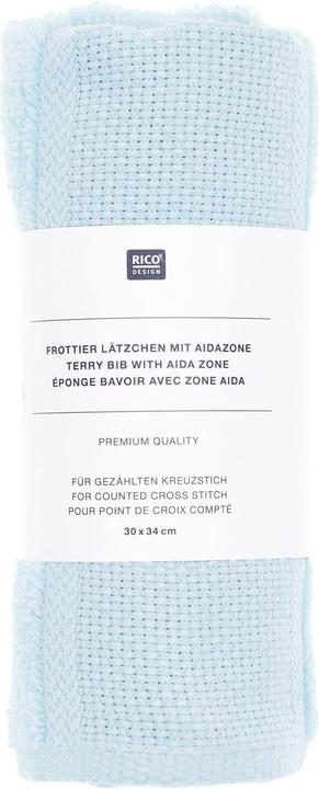 Immagine prodotto Rico Design Bavaglino azzurro, 30 x 34 cm