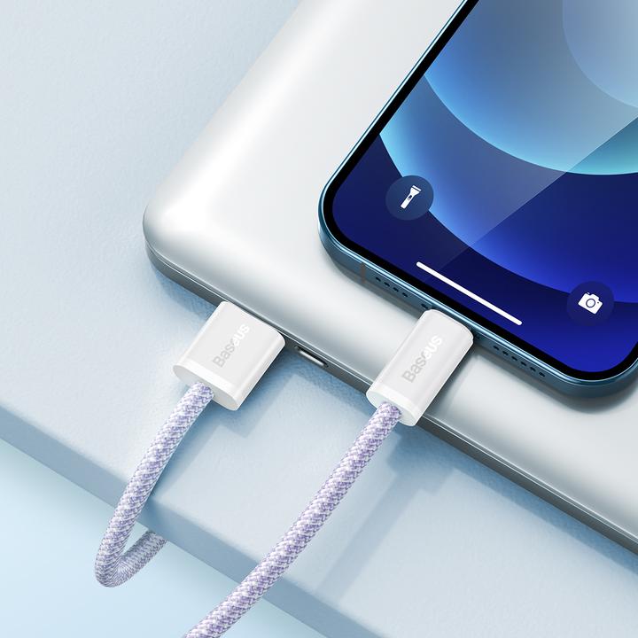 Produktbild Baseus USB cable for Lightning Dynamic 2 Series, 2.4A, 2m (purple) (2 m, USB 3.2 Gen 1)