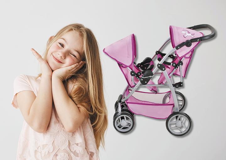 Actual product image Knorrtoys Zwillingspuppenwagen Milo - UMA. Das Einhorn